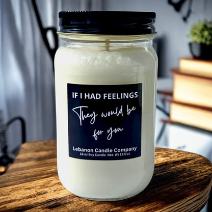 If I Had Feelings They Would Be For You Funny Candle