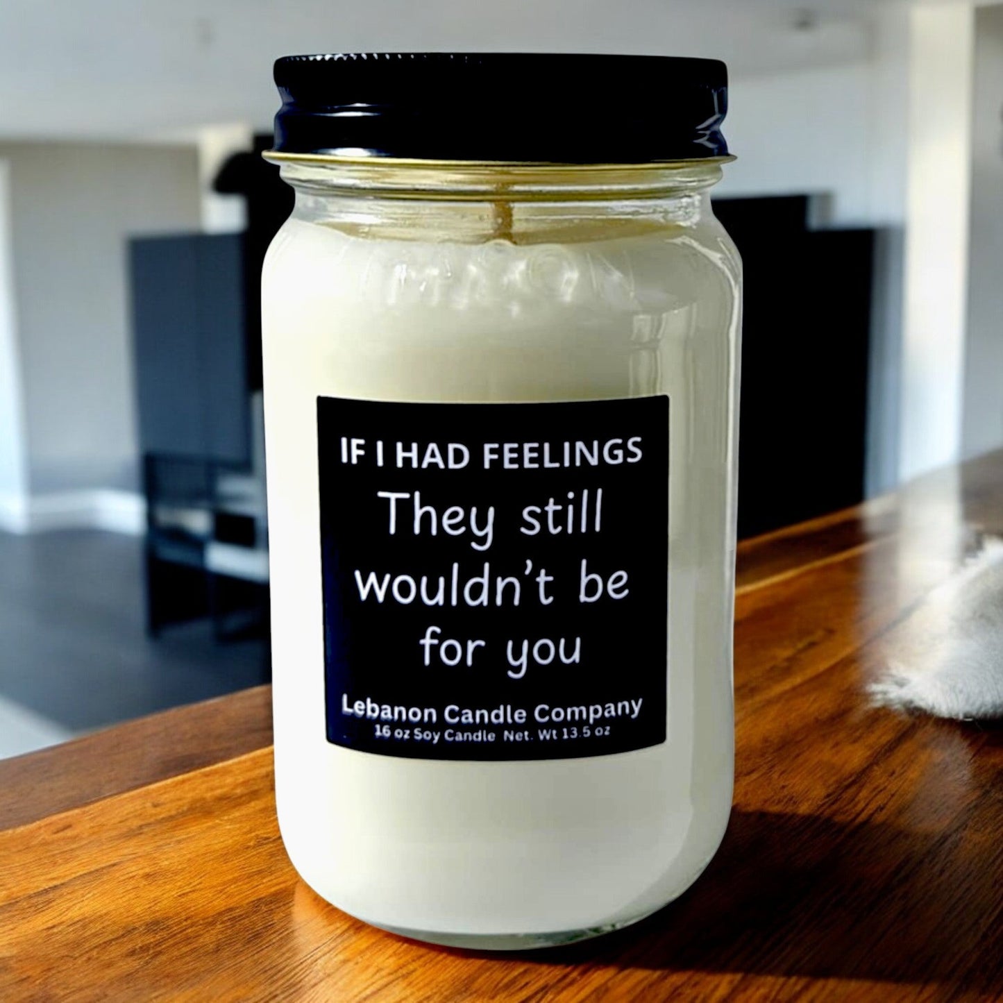 If I Had Feelings Funny Candle