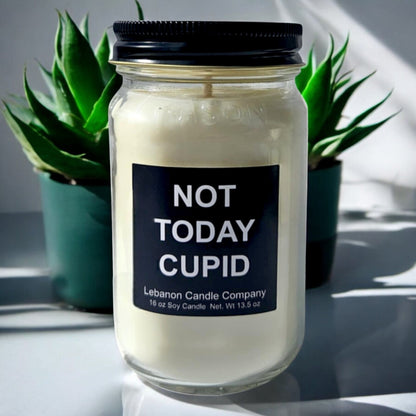 Not Today Cupid Funny Candle