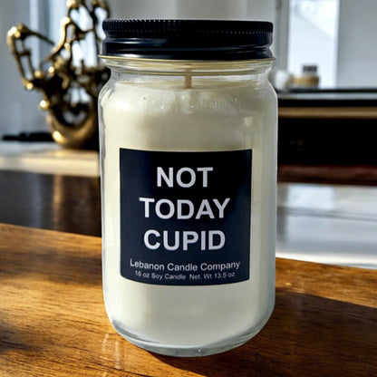 Not Today Cupid Funny Candle