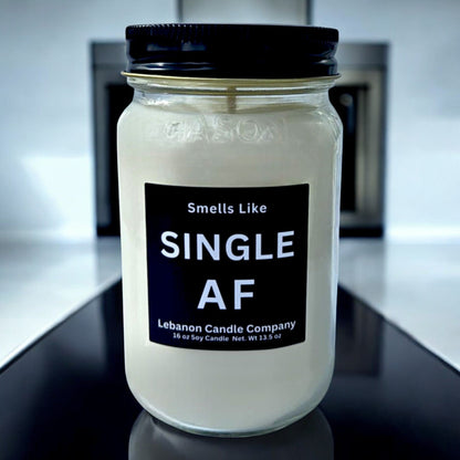 Single AF Funny Candle