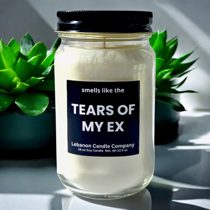 Smells Like The Tears Of My Ex Funny Candle