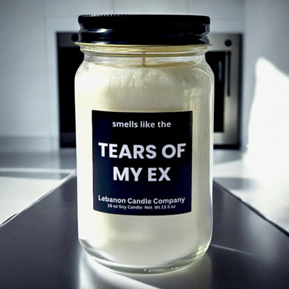 Smells Like The Tears Of My Ex Funny Candle