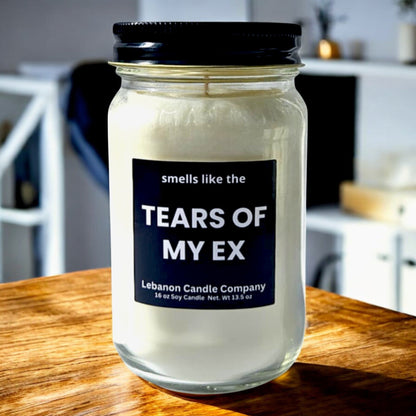 Smells Like The Tears Of My Ex Funny Candle