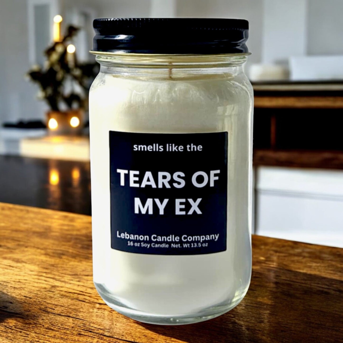 Smells Like The Tears Of My Ex Funny Candle