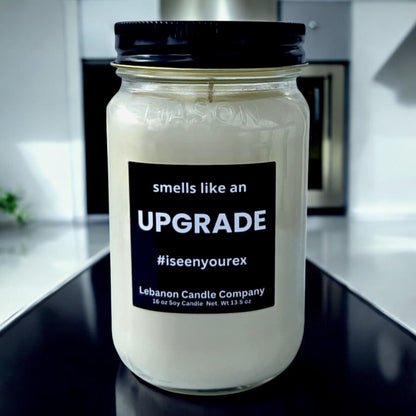 Smells Like An Upgrade Funny Candle