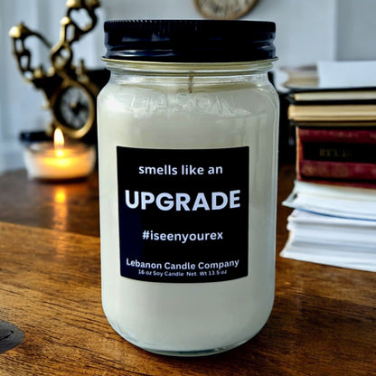 Smells Like An Upgrade Funny Candle