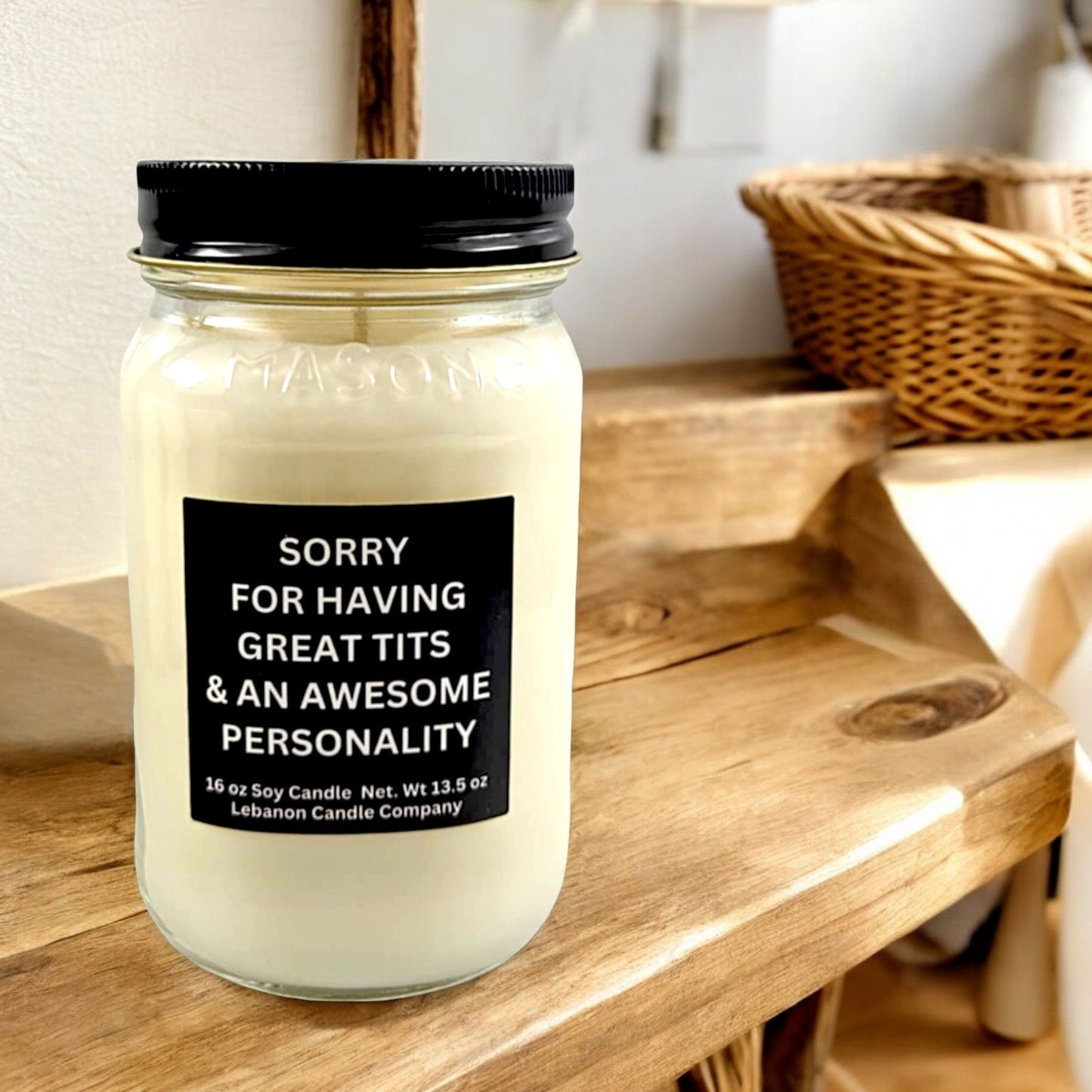 Sorry For Having Great Tits Funny Candle