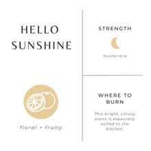 Hello Sunshine - Grapefruit + Geranium + Lime