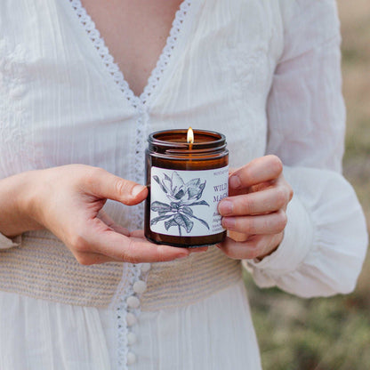 Aromatherapy Garden Candle – Hand Poured Essential Oil Candle for Relaxation & Home Fragrance, 9 oz
