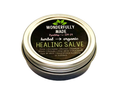 Herbal Healing Salve | Dry Hands | Calendula | Chickweed | Plantain | Chapped Lips | Cracked Skin | Organic | Everything Salve | Natural