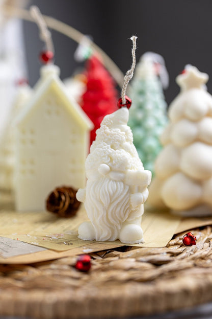 Gnome Candle Set – Handmade Hand-Poured Christmas Gnomes for Holiday Decor & Gifts