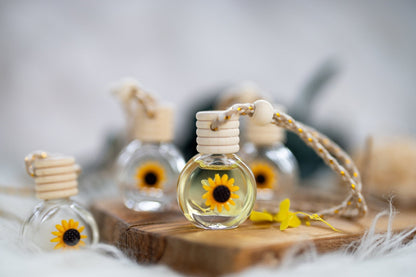 Luxury SunFlower Car Diffuser - Cute Flower Design Air Freshener for Women