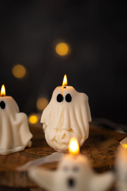 Ghost Candles – Spooky Halloween & Autumn Decor