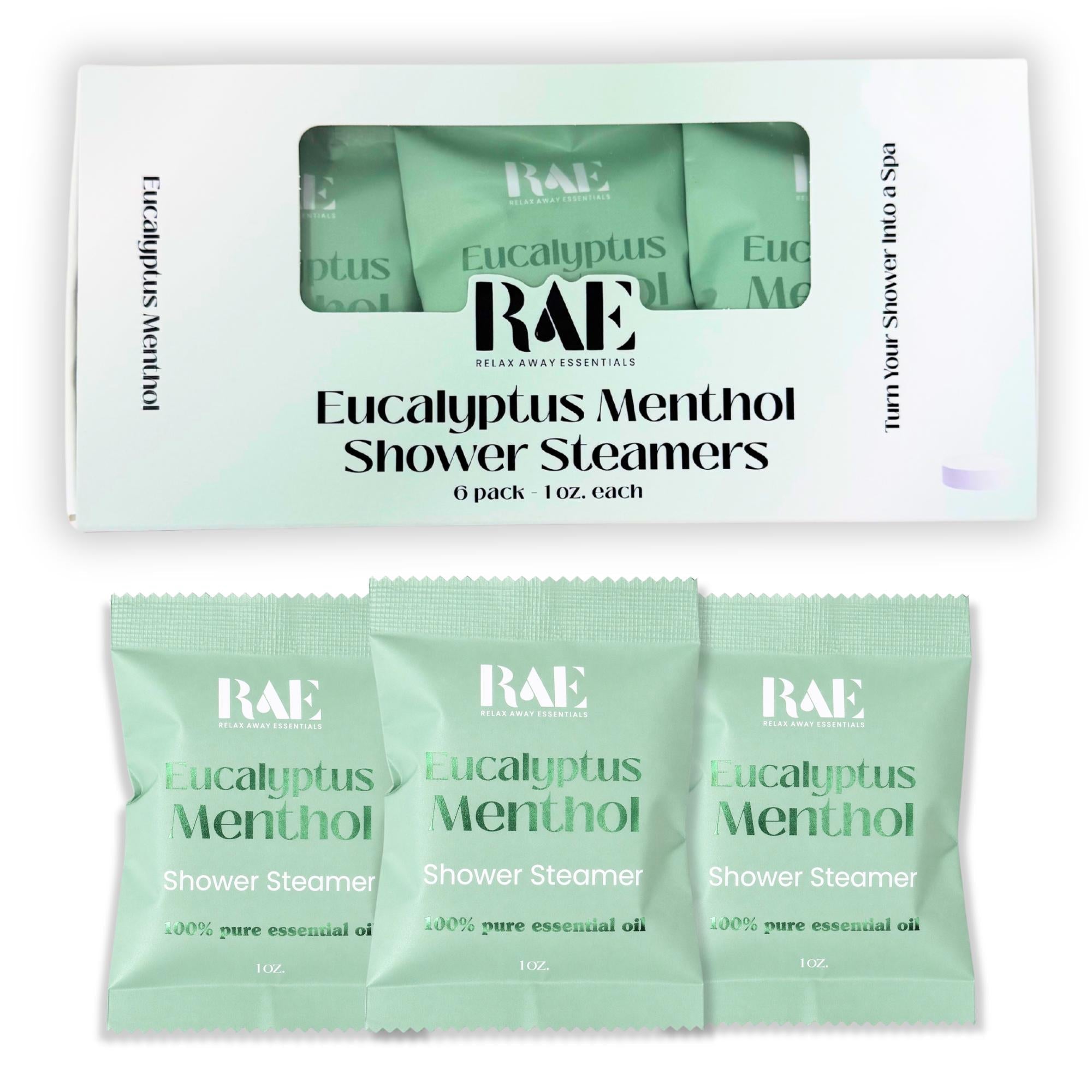 Eucalyptus Menthol Shower Steamers | 6 Pack | Aromatherapy Spa | Fathers Day Gift