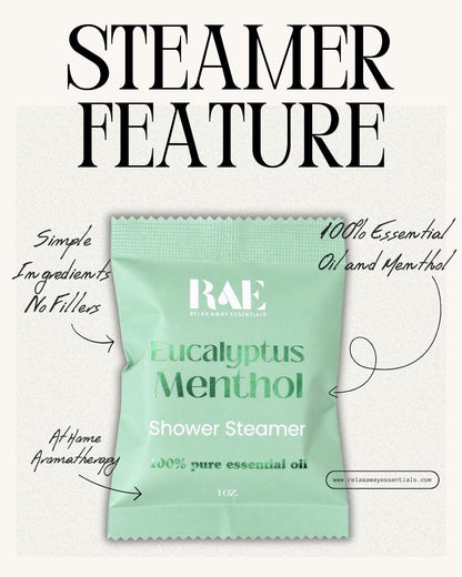 Eucalyptus Menthol Shower Steamers | 6 Pack | Aromatherapy Spa | Fathers Day Gift