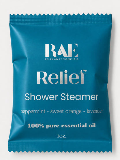 Relief Shower Steamers 6-Pack | Lavender, Peppermint & Orange Aromatherapy | Spa Gift | Relaxing
