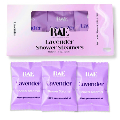 Lavender Shower Steamers 6-Pack | Aromatherapy Spa | Gift for her | Relaxing | Natural Essential Oils