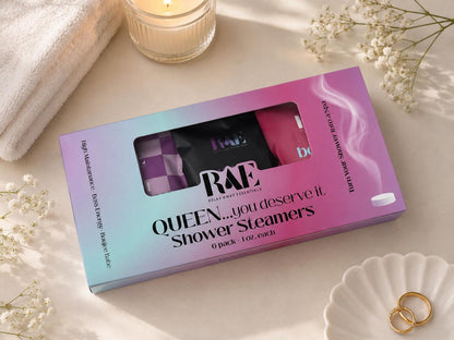 Queen... You Deserve It Shower Steamers 6 Pack | Spa Gift | Wife Gift | Gift for her |