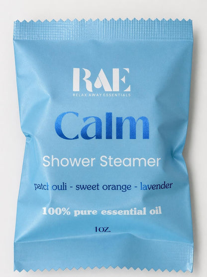 Calm Shower Steamers 6-Pack | Lavender, Patchouli & Orange Essential Oils | Fathers Day Gift | Aromatherapy