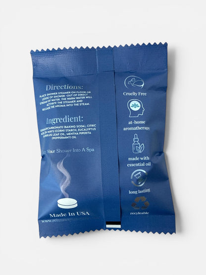 Peppermint Eucalyptus Shower Steamers 6 Pack | Aromatherapy Spa | Gift for him, Gift for her | Breathe
