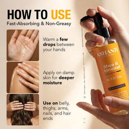 Shea & Almond Body Oil - Coco Mango