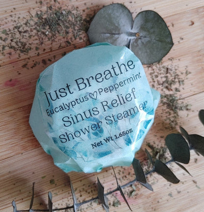 Just Breathe | Eucalyptus Peppermint |Shower Steamers