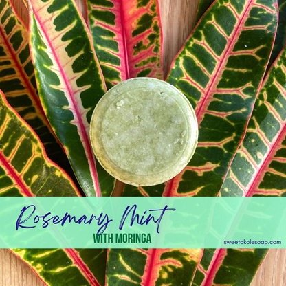 Non-Toxic Shampoo Bar - Rosemary, Mint & Moringa