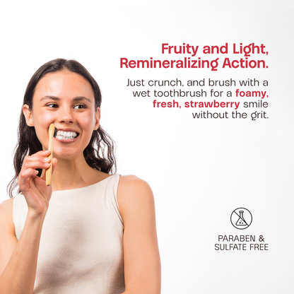 Non-Fluoride Strawberry Toothpaste Tablets