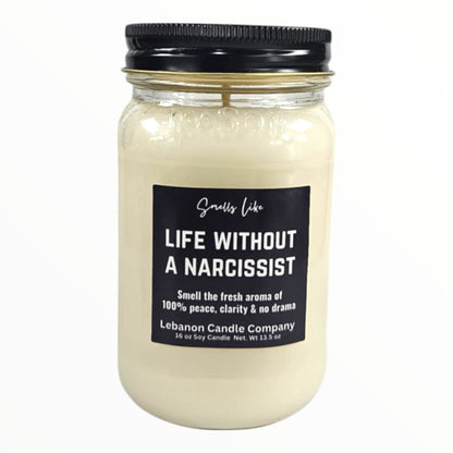 Life Without A Narcissist Funny Candle