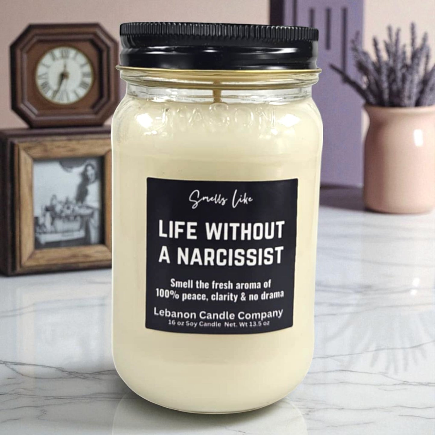 Life Without A Narcissist Funny Candle