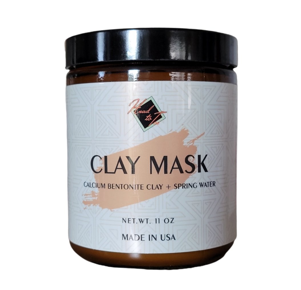 Pure Calcium Bentonite Clay Mask — Deep Pore Detox, Spring Water Activated