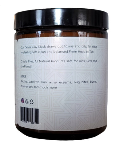 Pure Calcium Bentonite Clay Mask — Deep Pore Detox, Spring Water Activated