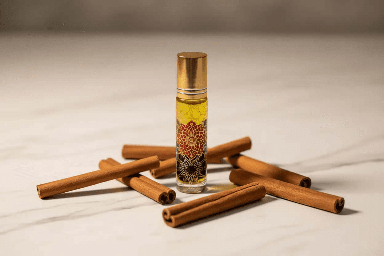 Cinnamon and Garnet Infusion Body Roll-On