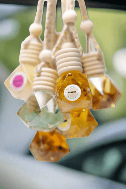 Natural Essential Oils Car Diffuser | Crystal-Infused