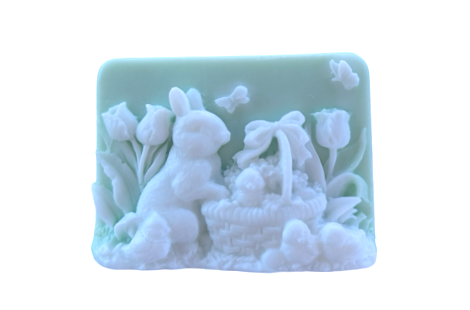 3D Rabbit and Chicks Design Bar of Soap | Easter Basket | Gift | Party Favors | Easter
