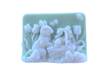 3D Rabbit and Chicks Design Bar of Soap | Easter Basket | Gift | Party Favors | Easter