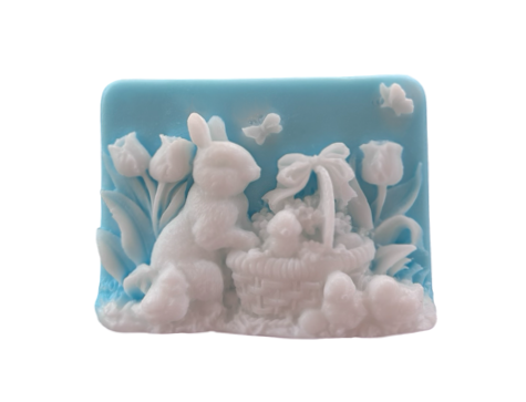 3D Rabbit and Chicks Design Bar of Soap | Easter Basket | Gift | Party Favors | Easter