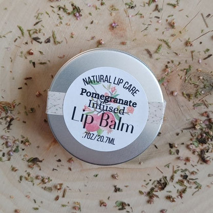 Pomegranate | Infused Lip Balm | Natural Lip Care