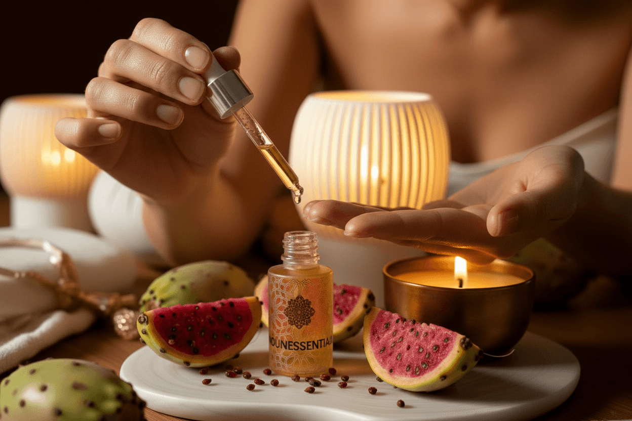 Moroccan Prickly Pear Seed Oil | Huile de Figue de Barbarie | Liquid Gold Face Oil