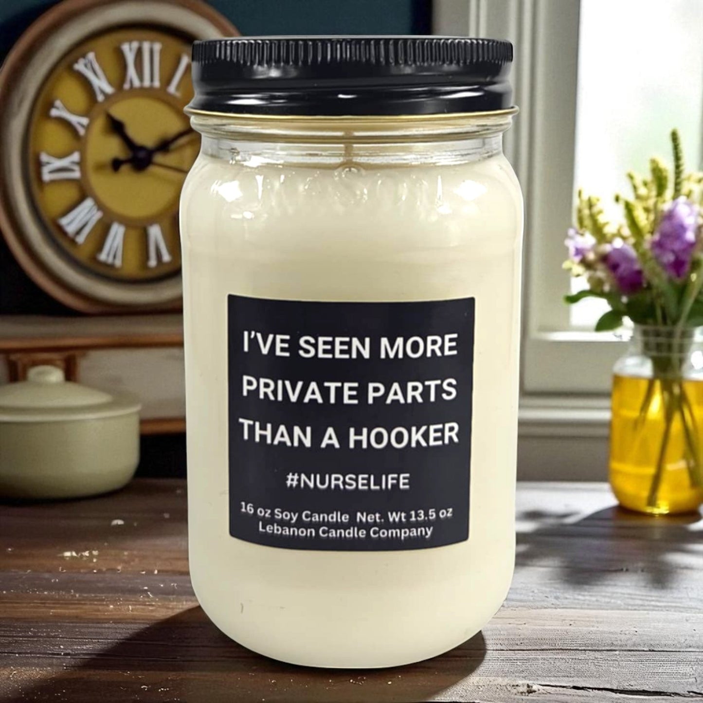 More Private Parts Than A Hooker Funny Nurse Candle