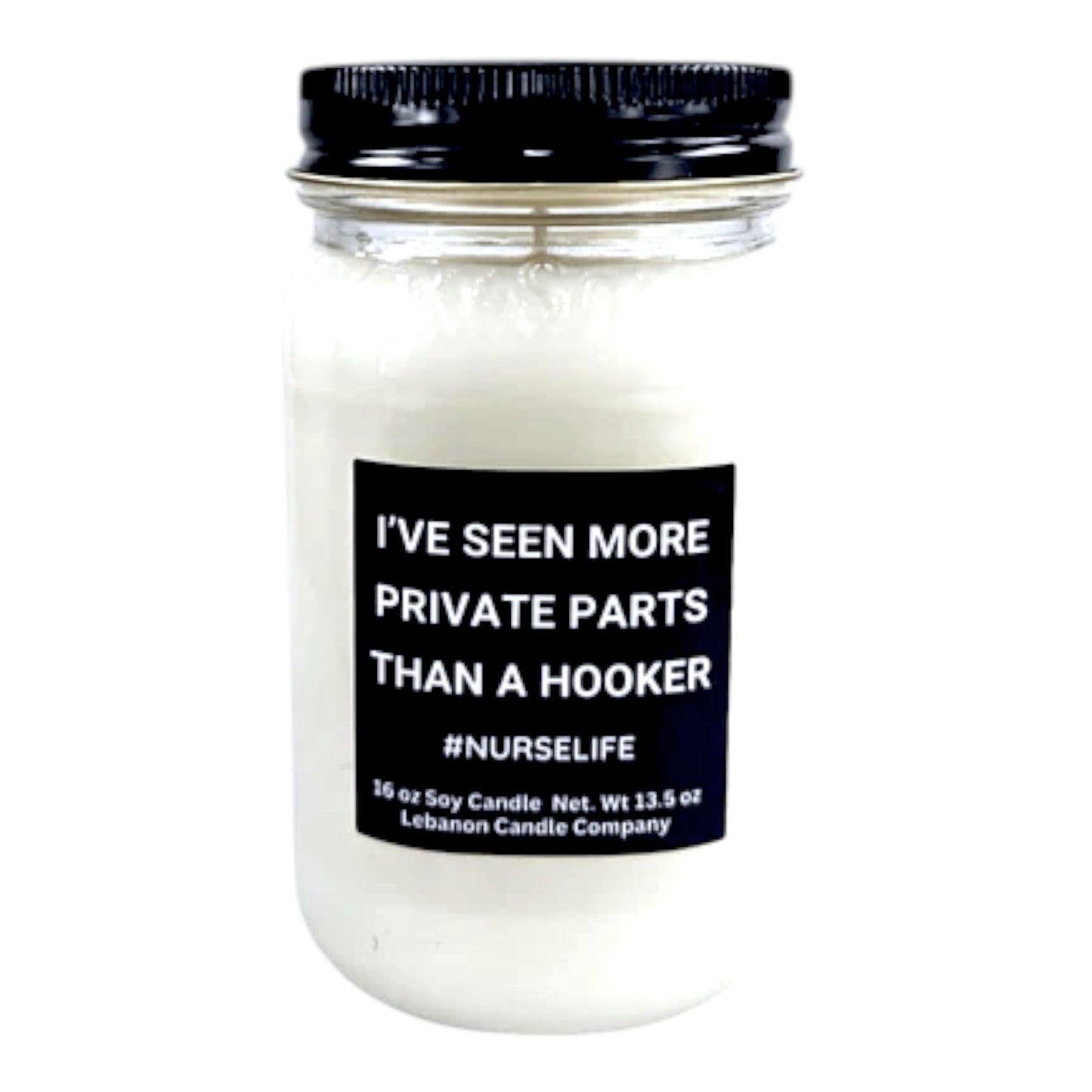 More Private Parts Than A Hooker Funny Nurse Candle