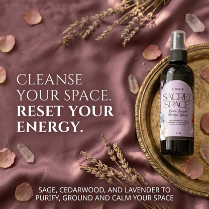 Sacred Space Smudge Spray – 4 oz Cleansing & Purifying Mist