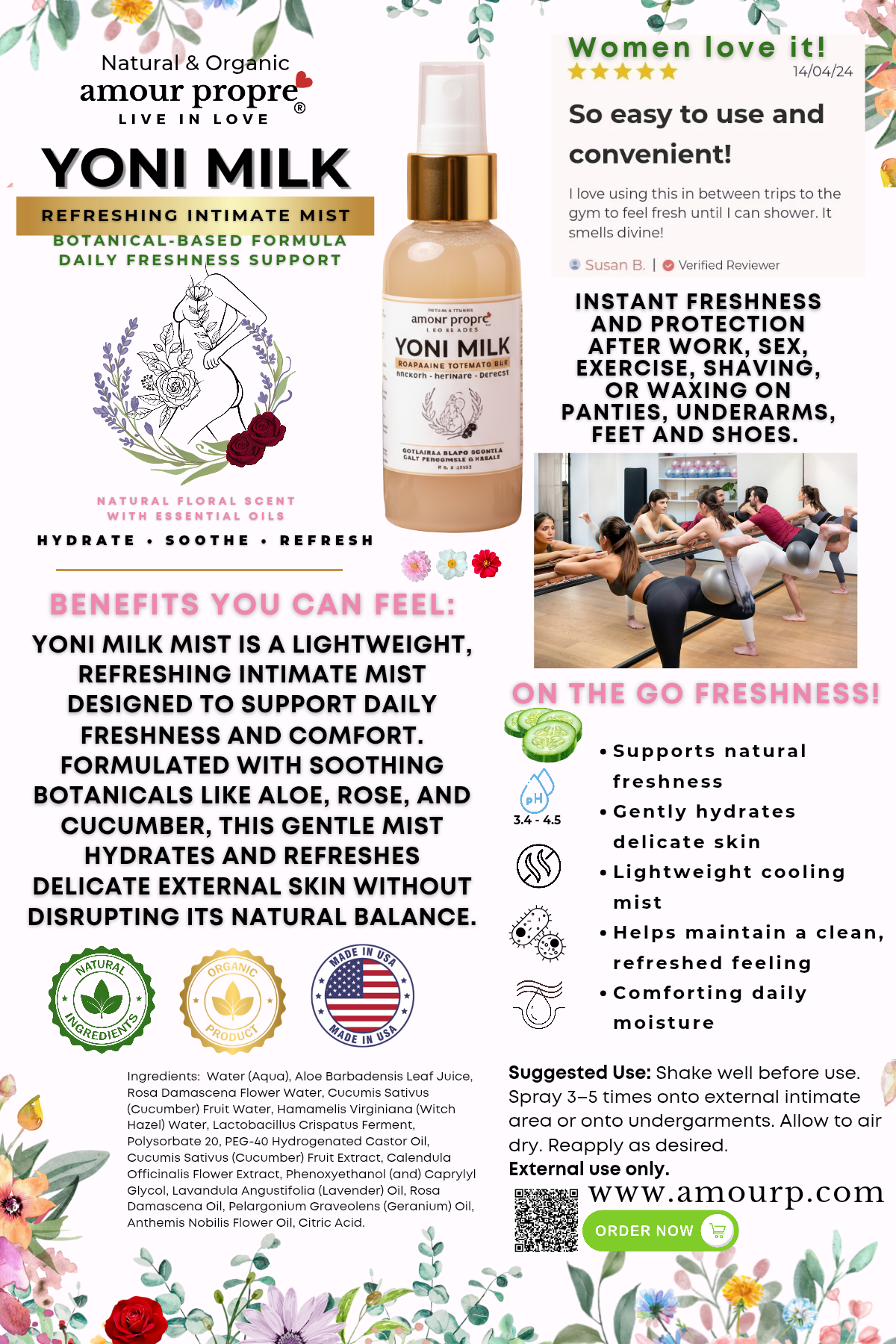 Yoni Milk Mist - Refreshing Intimate Mist