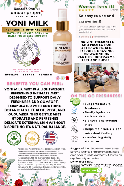 Yoni Milk Mist - Refreshing Intimate Mist