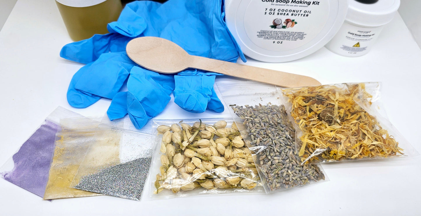Amour Propre Cold Process Soap Making Kit | Create Your Own Luxurious Botanical Soap Bars!