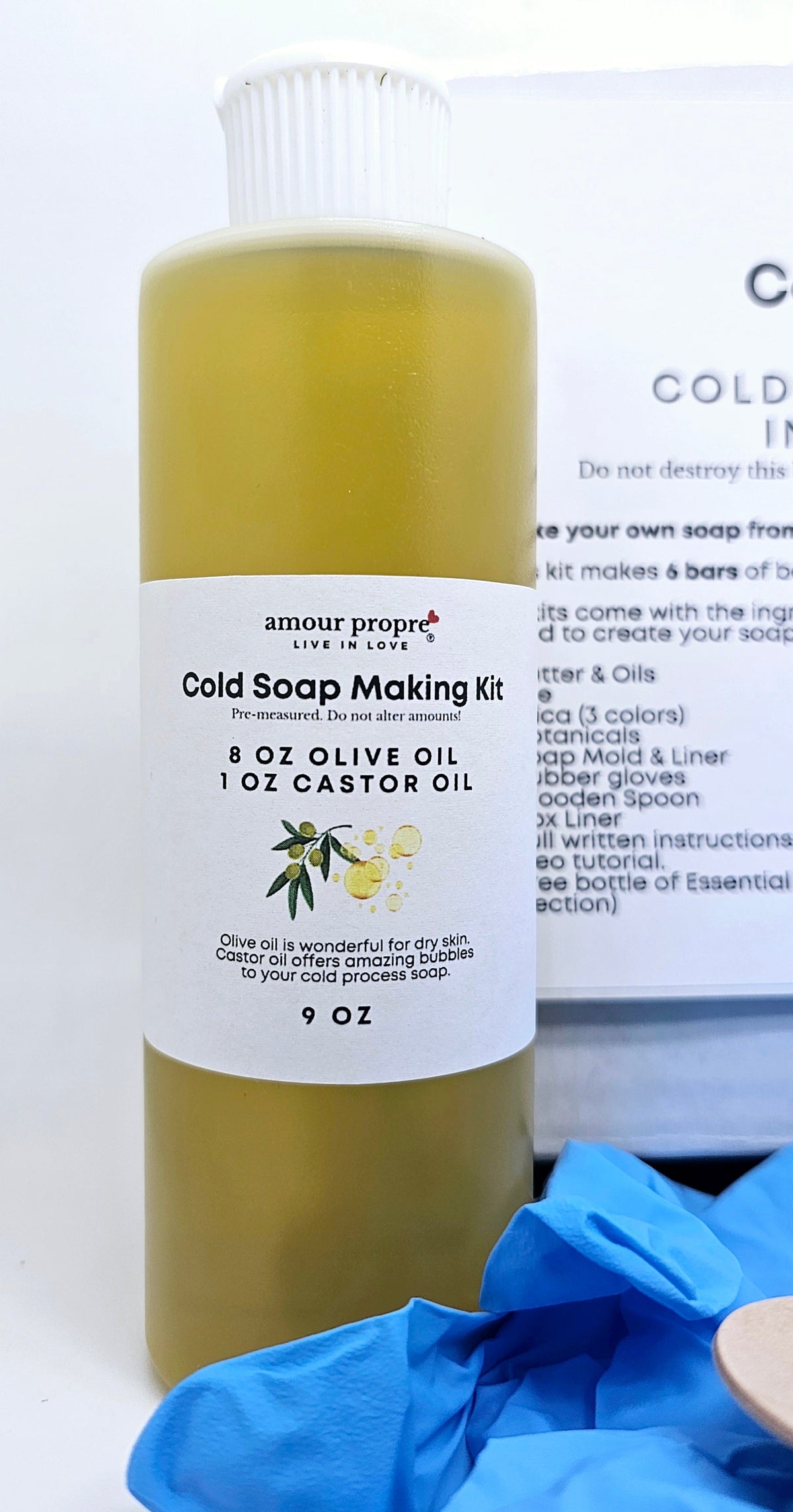 Amour Propre Cold Process Soap Making Kit | Create Your Own Luxurious Botanical Soap Bars!