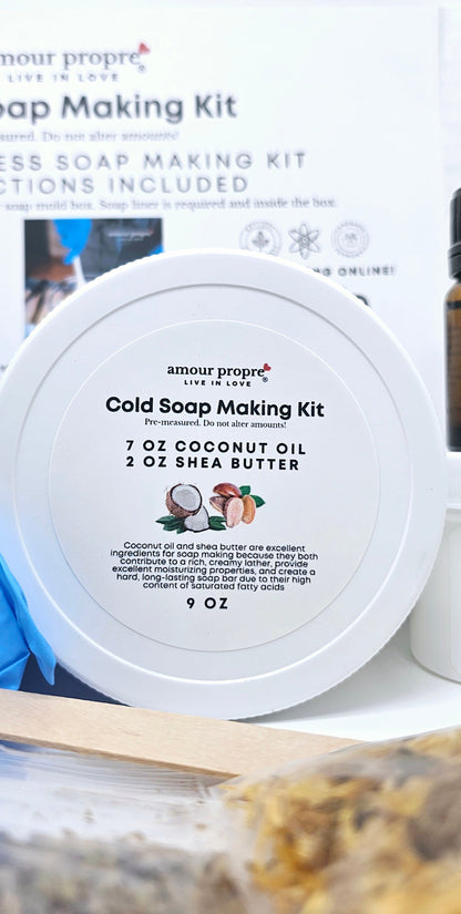 Amour Propre Cold Process Soap Making Kit | Create Your Own Luxurious Botanical Soap Bars!