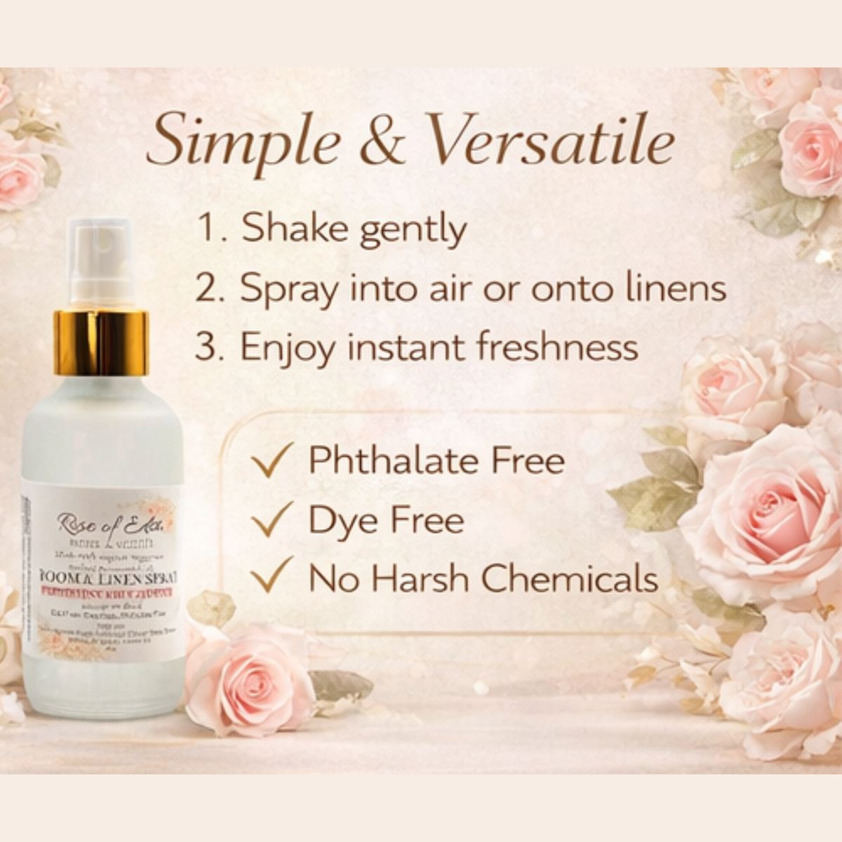 Toxin Free Room & Linen Spray – Made with Essential Oils