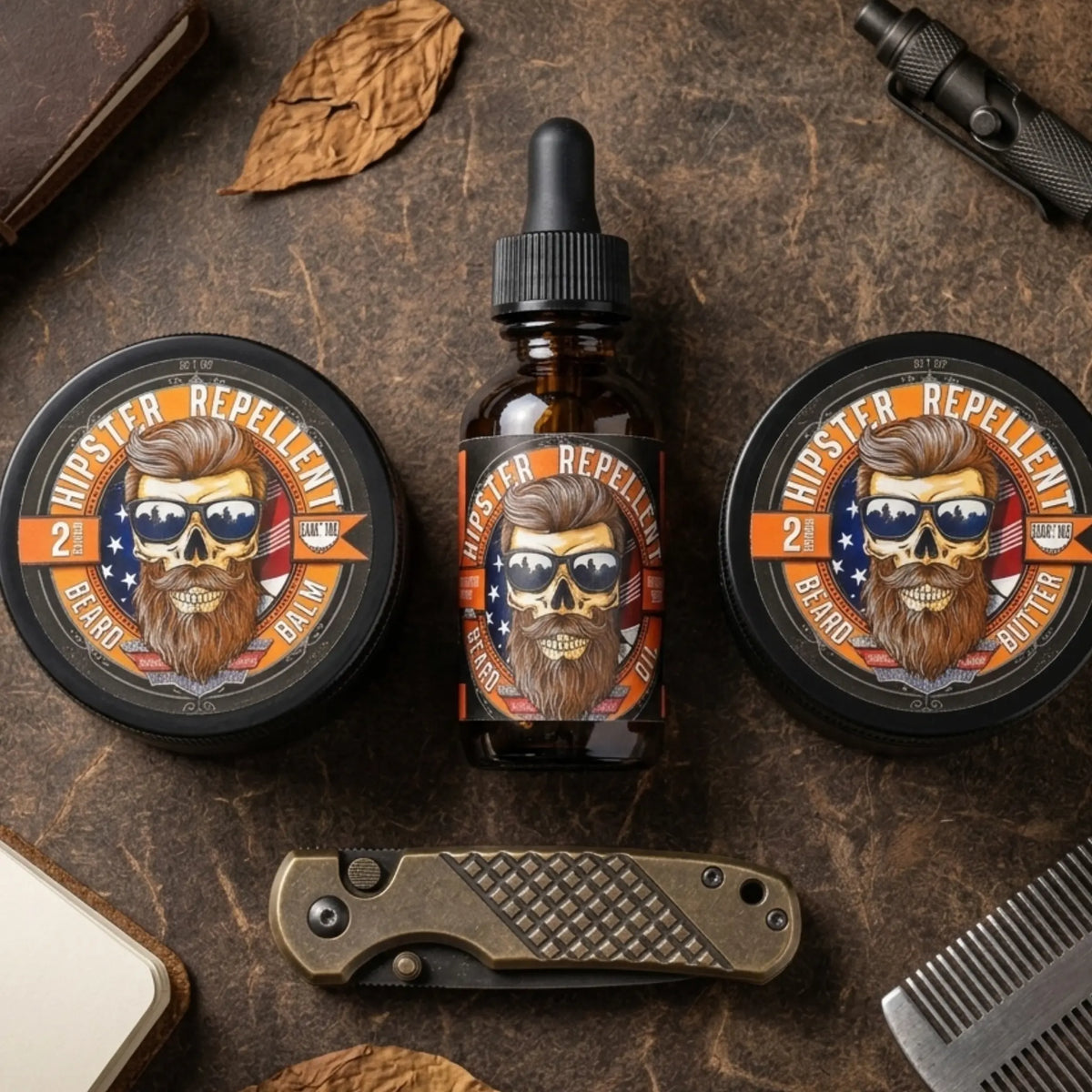 Hipster Repellent 2oz Beard Balm Citrus-Cedar-Sandalwood